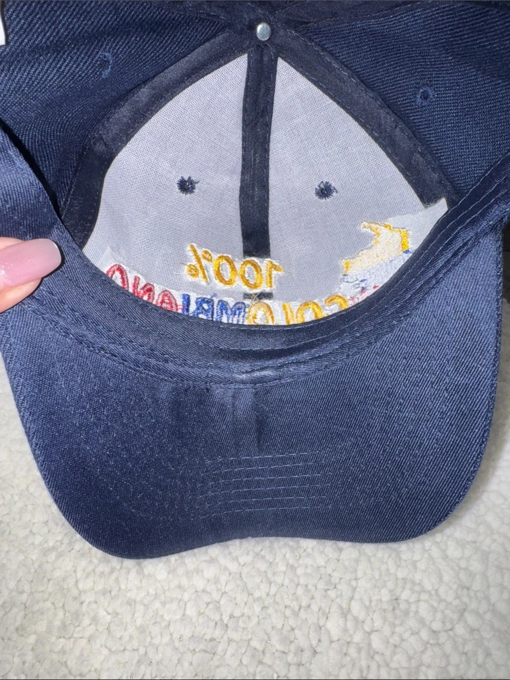 100% Colombiano Navy Strapback Hat 🇨🇴 - Picture 10 of 13